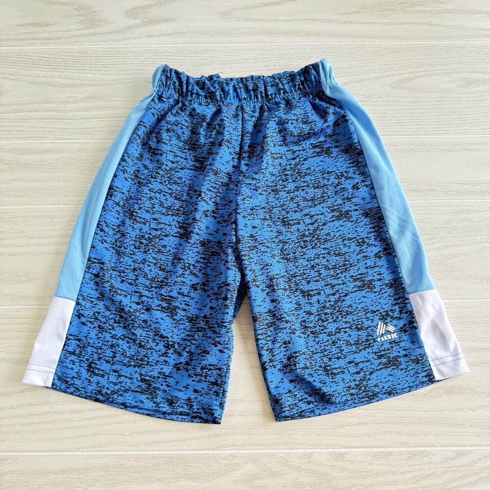 RBX Boys Blue Black Light Blue White Pull On Athletic Shorts Size 10